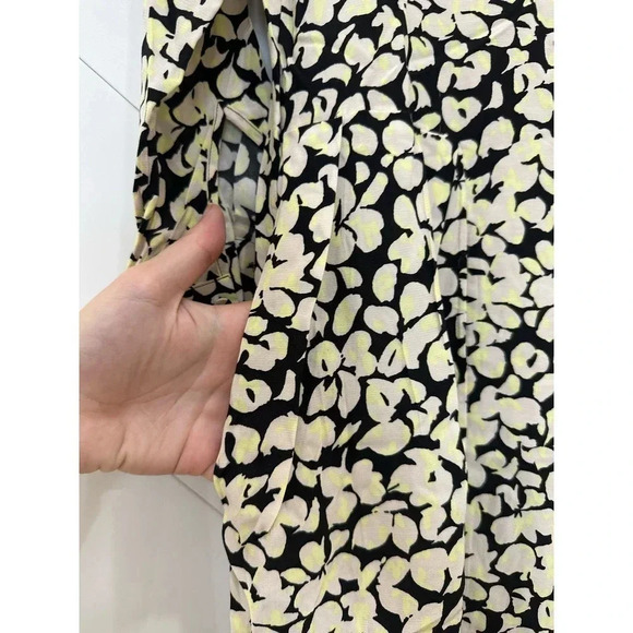 NWT & Other Stories Black and White printed midi dress long sleeve size 0 - Picture 10 of 14